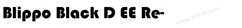 Blippo Black D EE Re字体转换